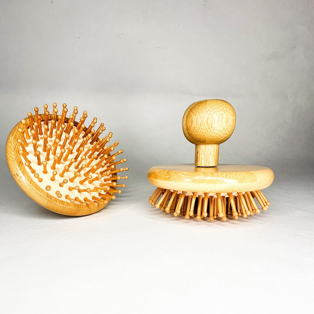 Eco-Friendly Bamboo Scalp Massager